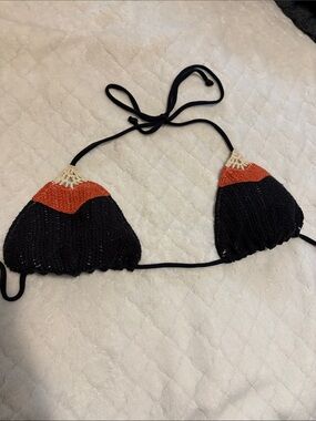 Victoria secret multi color crotchet bikini stop size medium